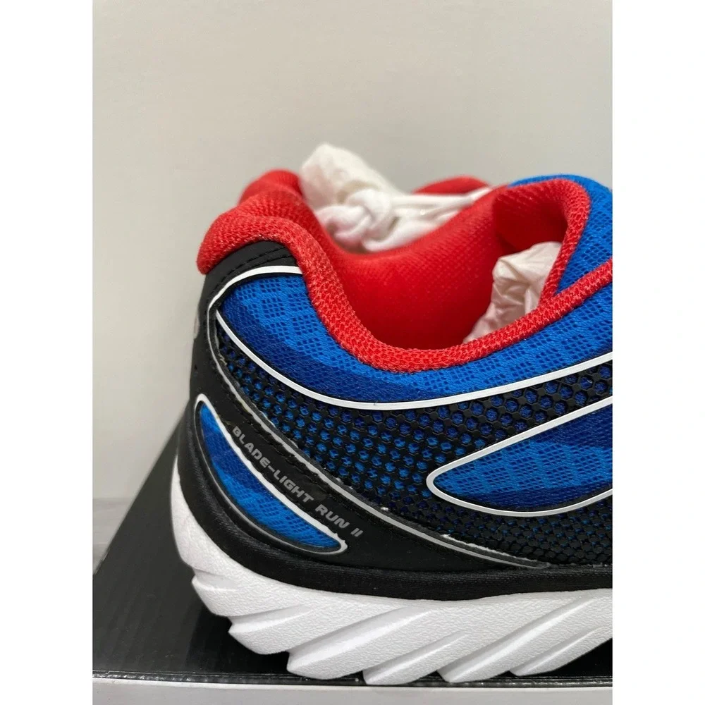K-Swiss Blade-Light Run II Men 10 1/2 Running Shoes Blue Black Red Seamfree Tech